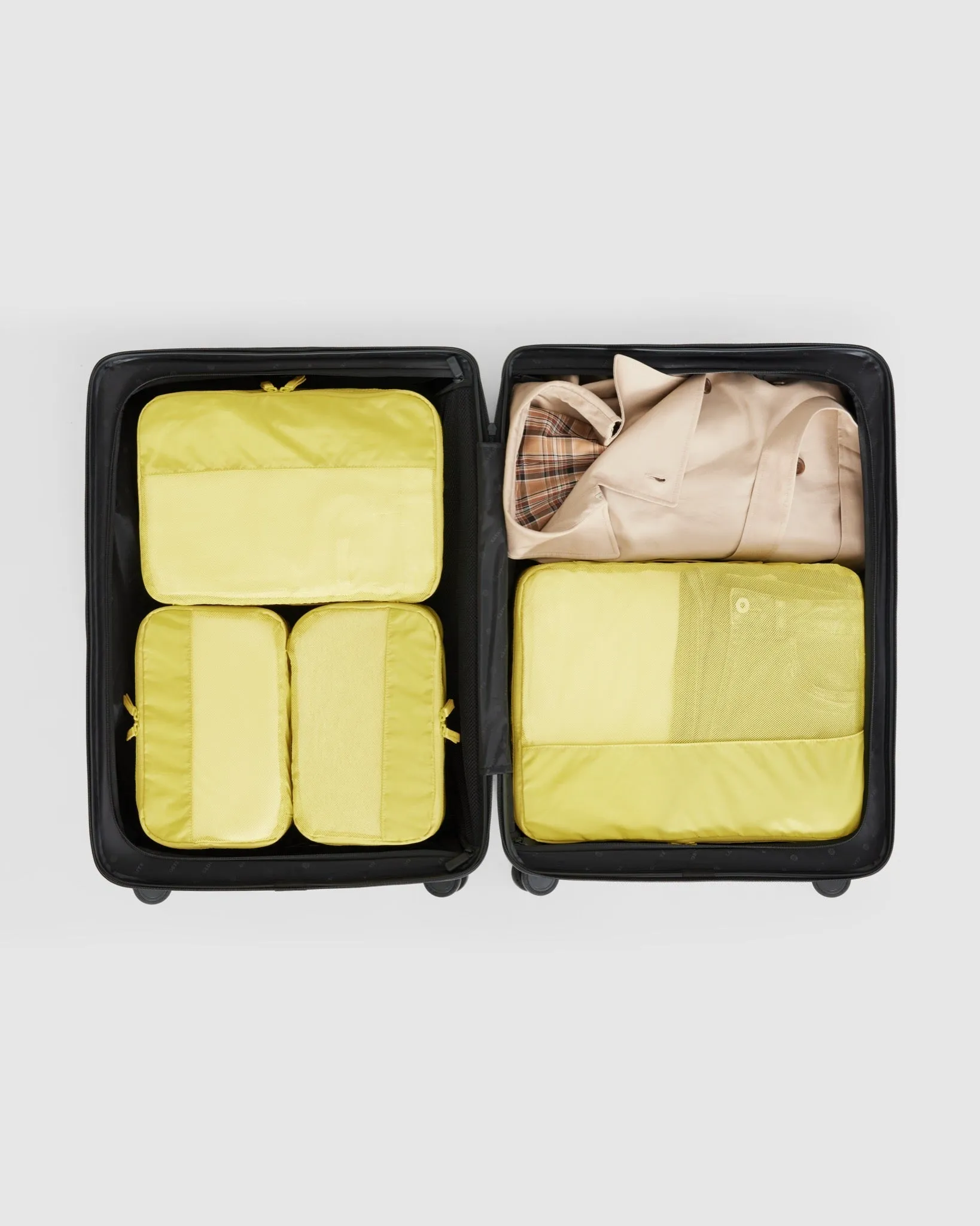 4 Pc Packing Cube Set - Endive Yellow