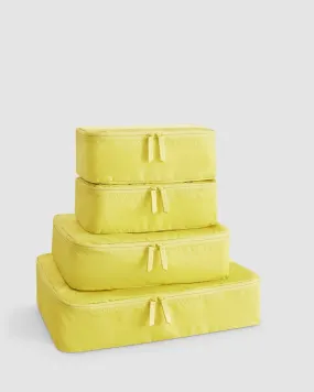 4 Pc Packing Cube Set - Endive Yellow