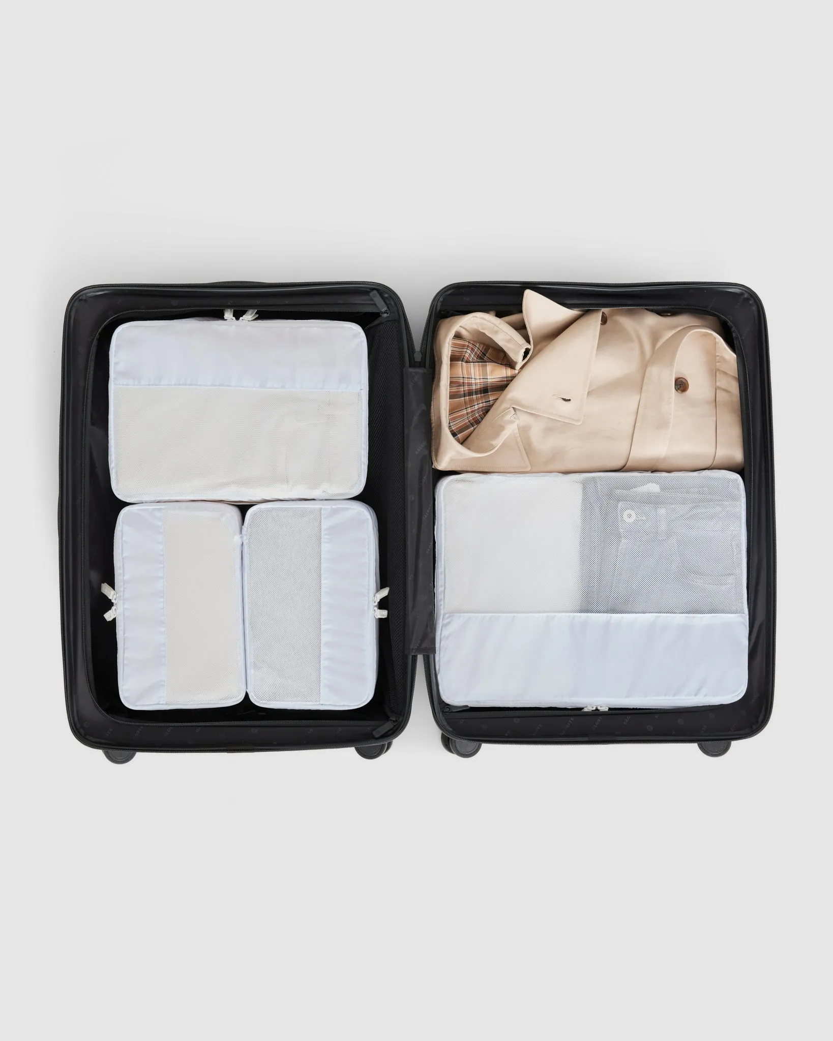 4 Pc Packing Cube Set - Snow White