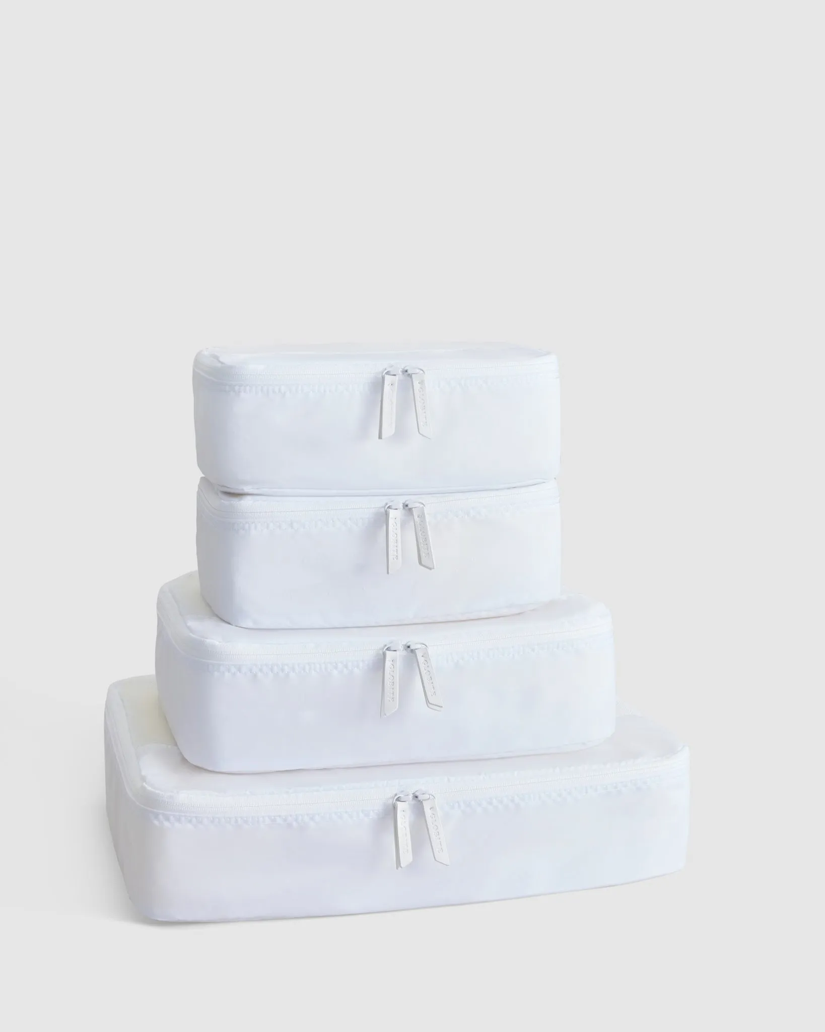 4 Pc Packing Cube Set - Snow White