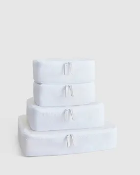 4 Pc Packing Cube Set - Snow White