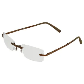 B D Unisex Eyeglasses - Folding Readers  1.50, Matt Brown/Brown | 2244-38-15