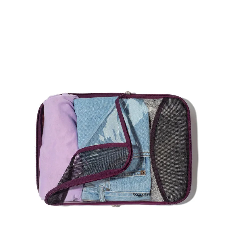 Baggallini 2 Medium & 1 Large Compression Packing Cube Set