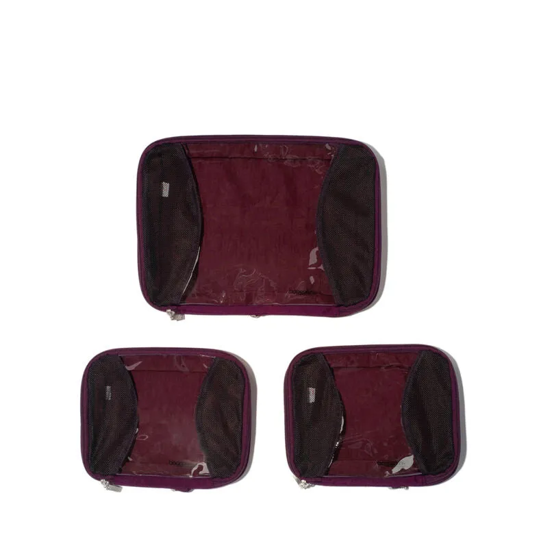 Baggallini 2 Medium & 1 Large Compression Packing Cube Set