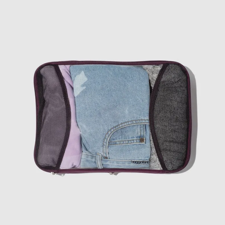 Baggallini 2 Medium & 1 Large Compression Packing Cube Set