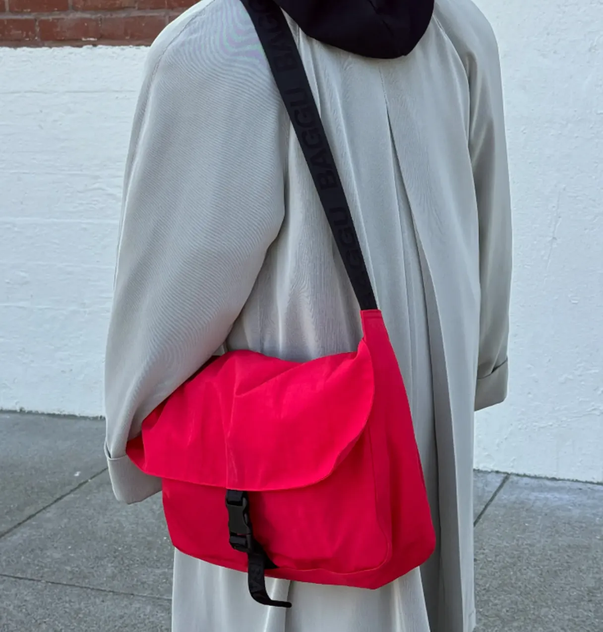 Baggu Candy Apple Nylon Messenger Bag