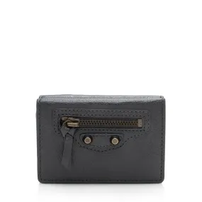 Balenciaga Leather Mini City Wallet (SHF-13620)