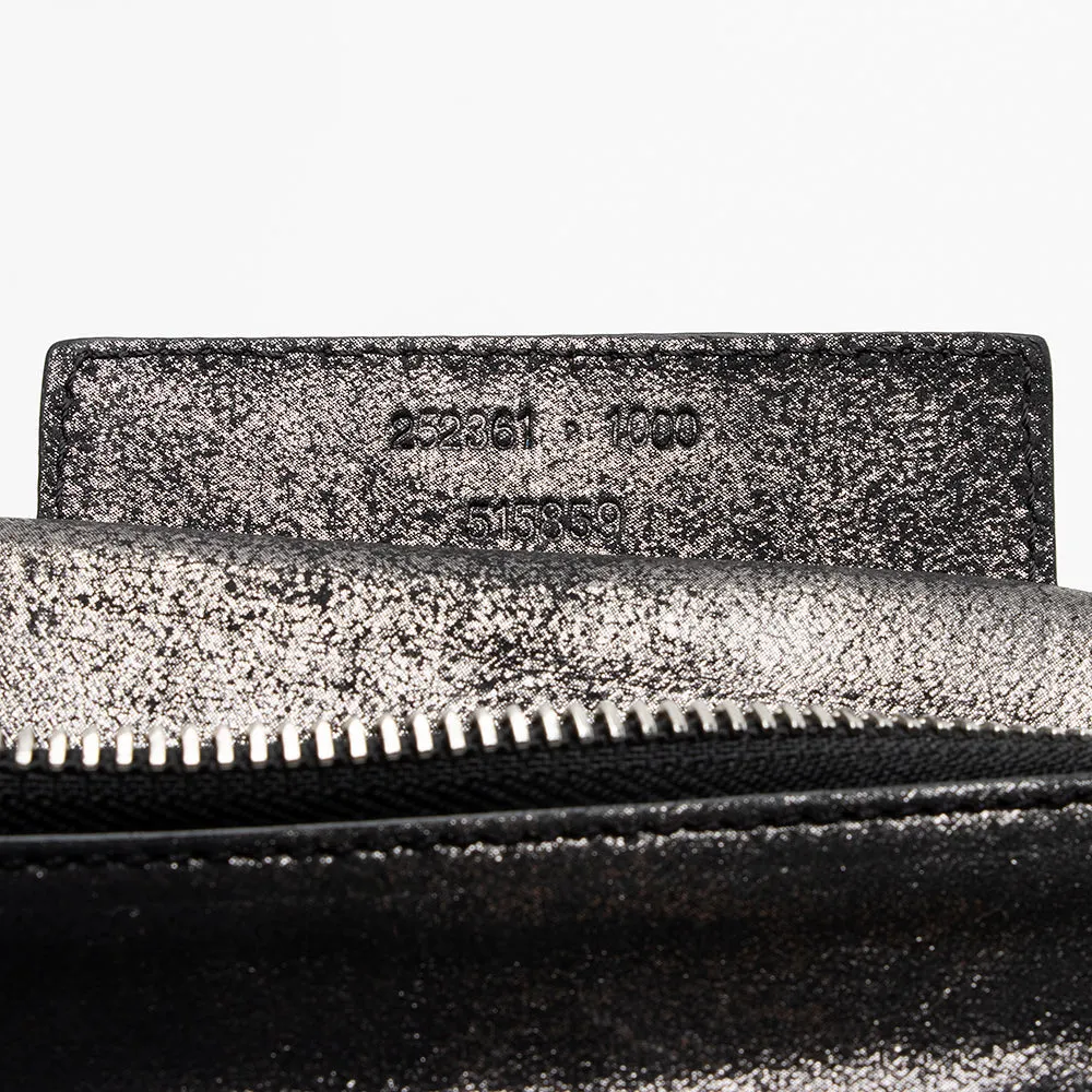 Balenciaga Metallic Calfskin Milky Way Papier Clutch (SHF-21705)