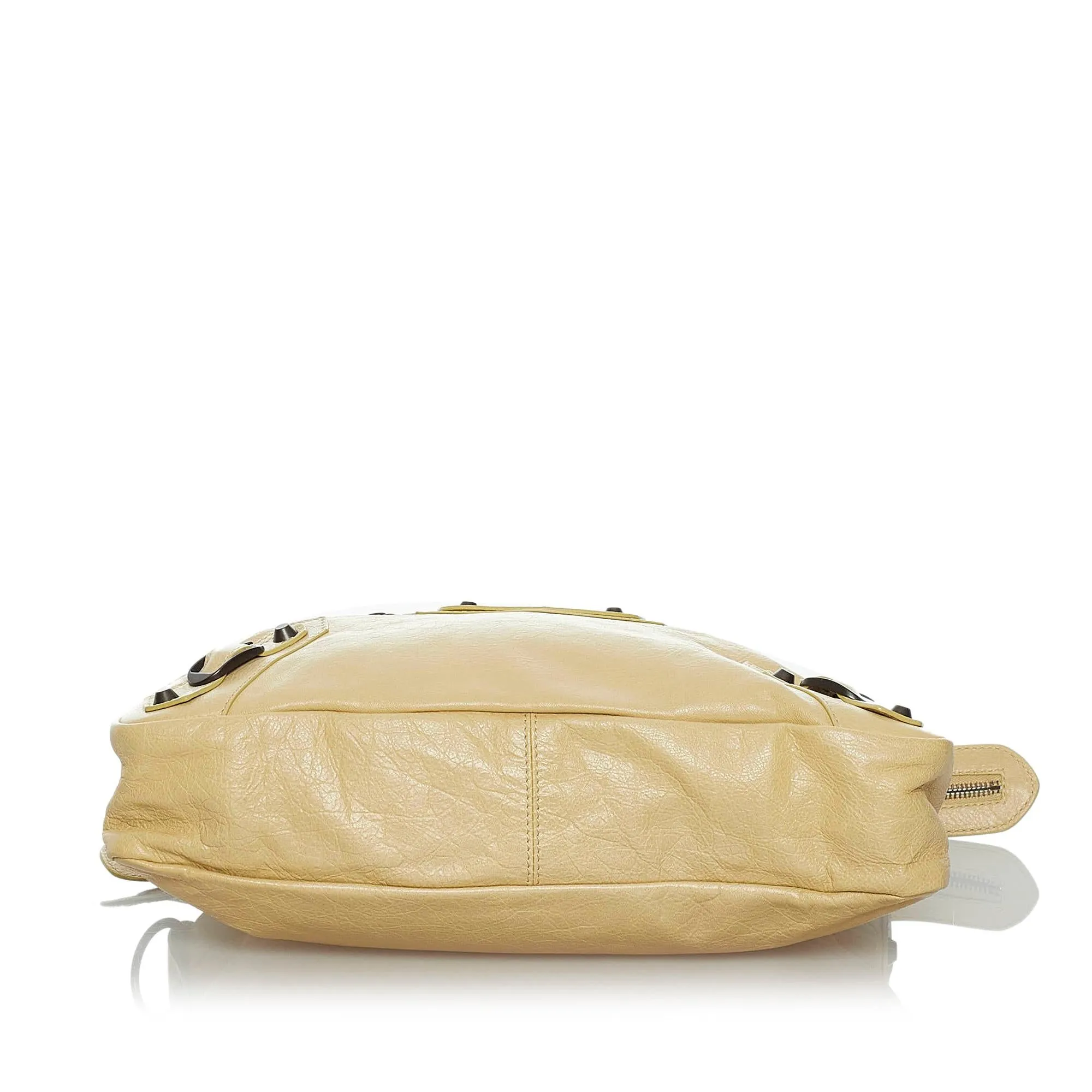 Balenciaga Motocross Classic Town Lambskin Leather Satchel (SHG-33928)