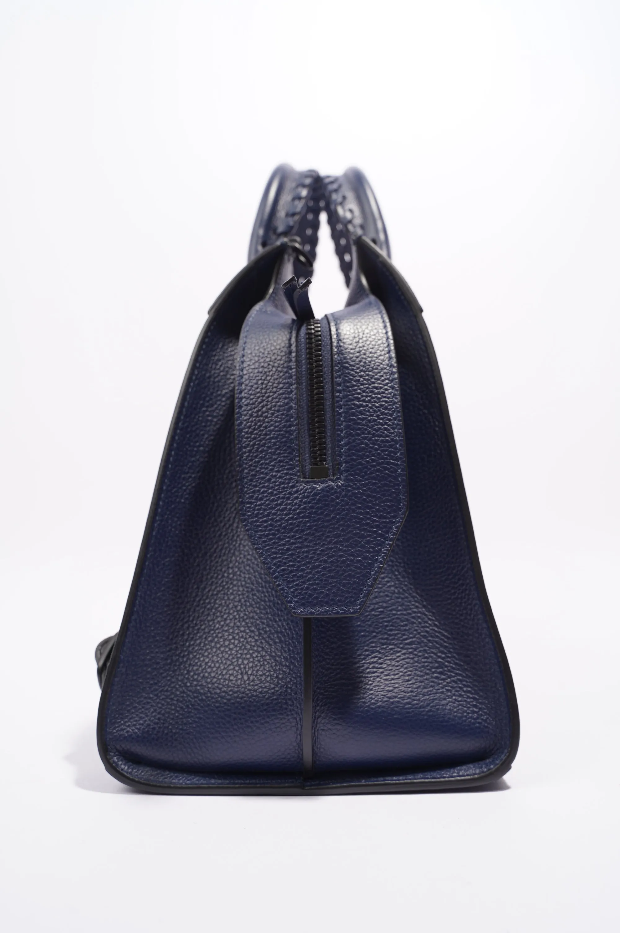 Balenciaga Womens Neo City Bag Navy Leather Medium