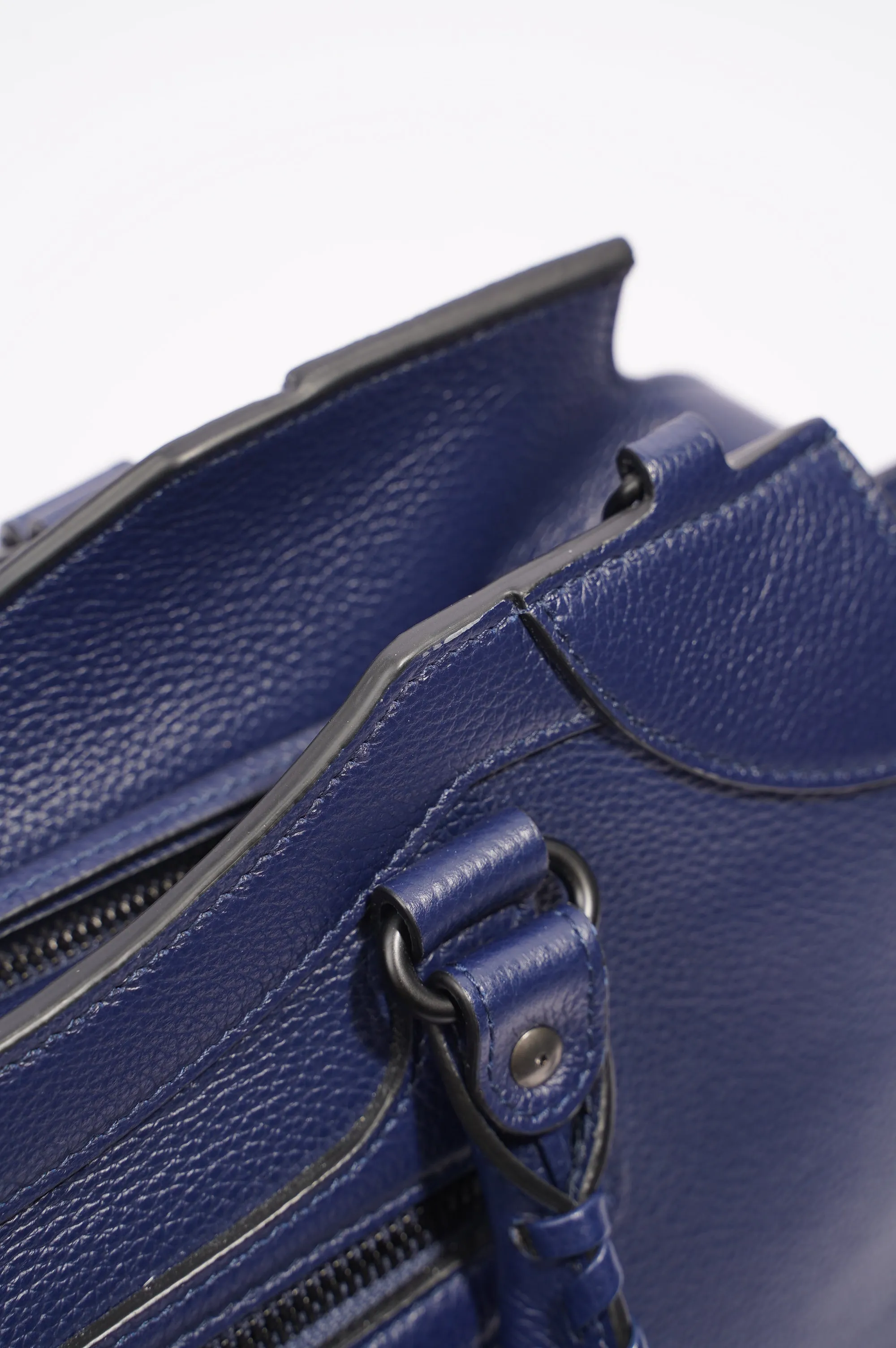 Balenciaga Womens Neo City Bag Navy Leather Medium