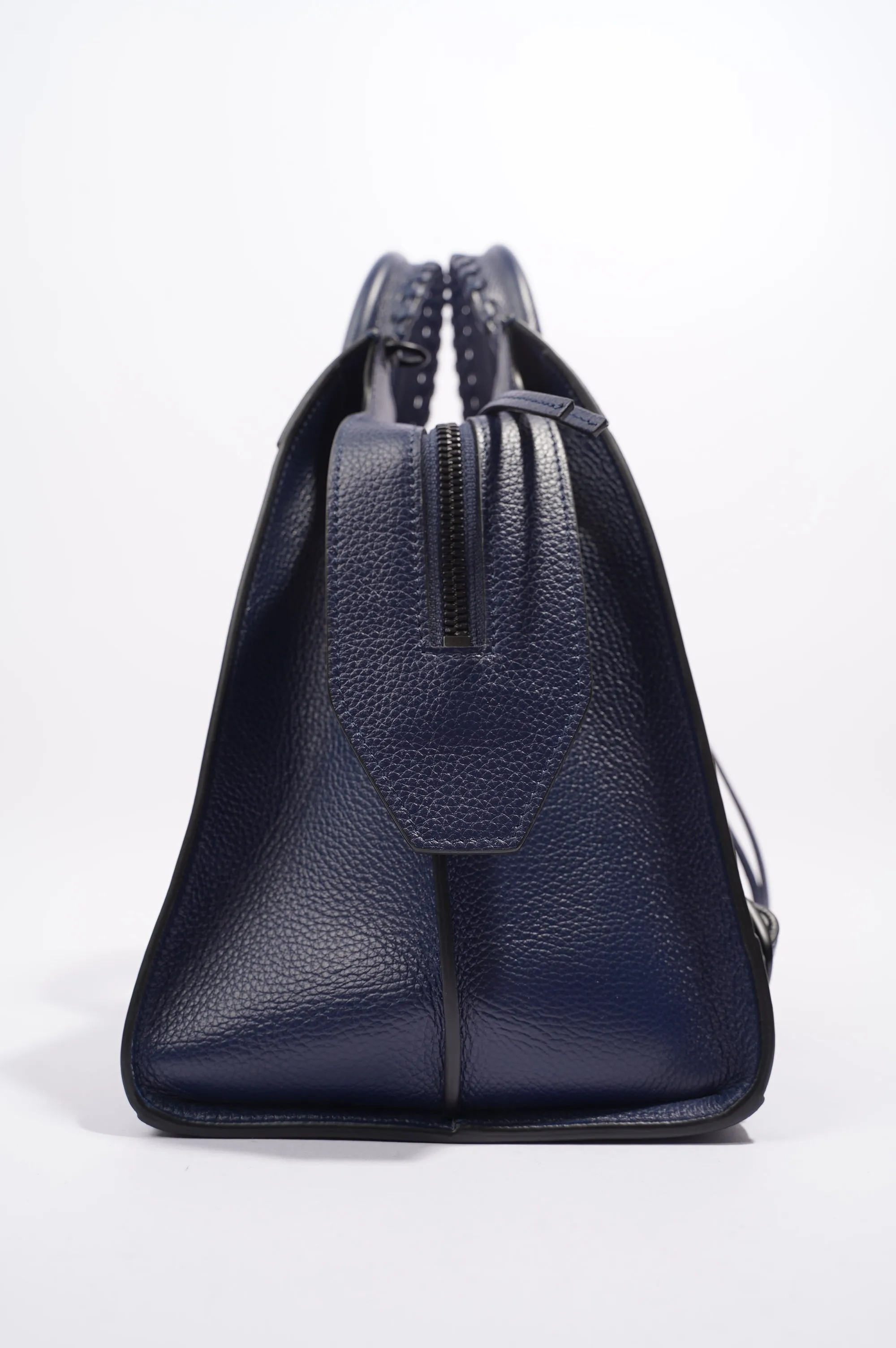 Balenciaga Womens Neo City Bag Navy Leather Medium
