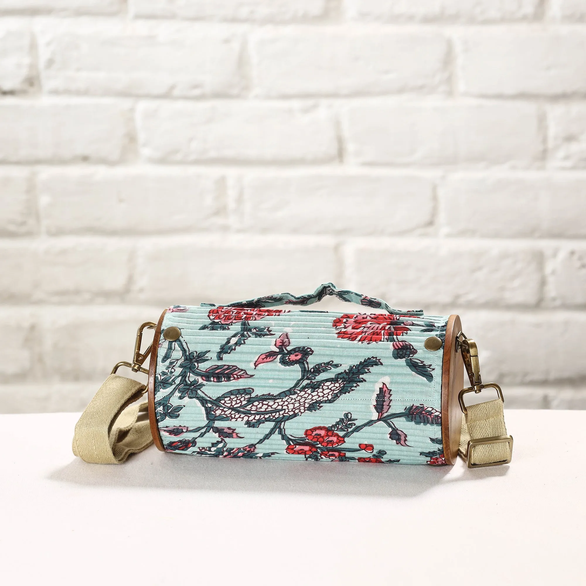 Blue - DIY Round Sling Bag / Clutch With Changeable Sleeve