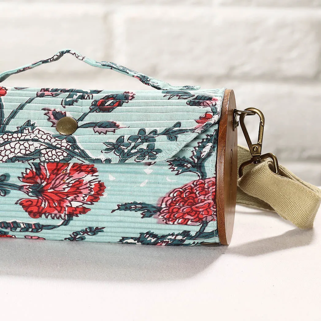 Blue - DIY Round Sling Bag / Clutch With Changeable Sleeve