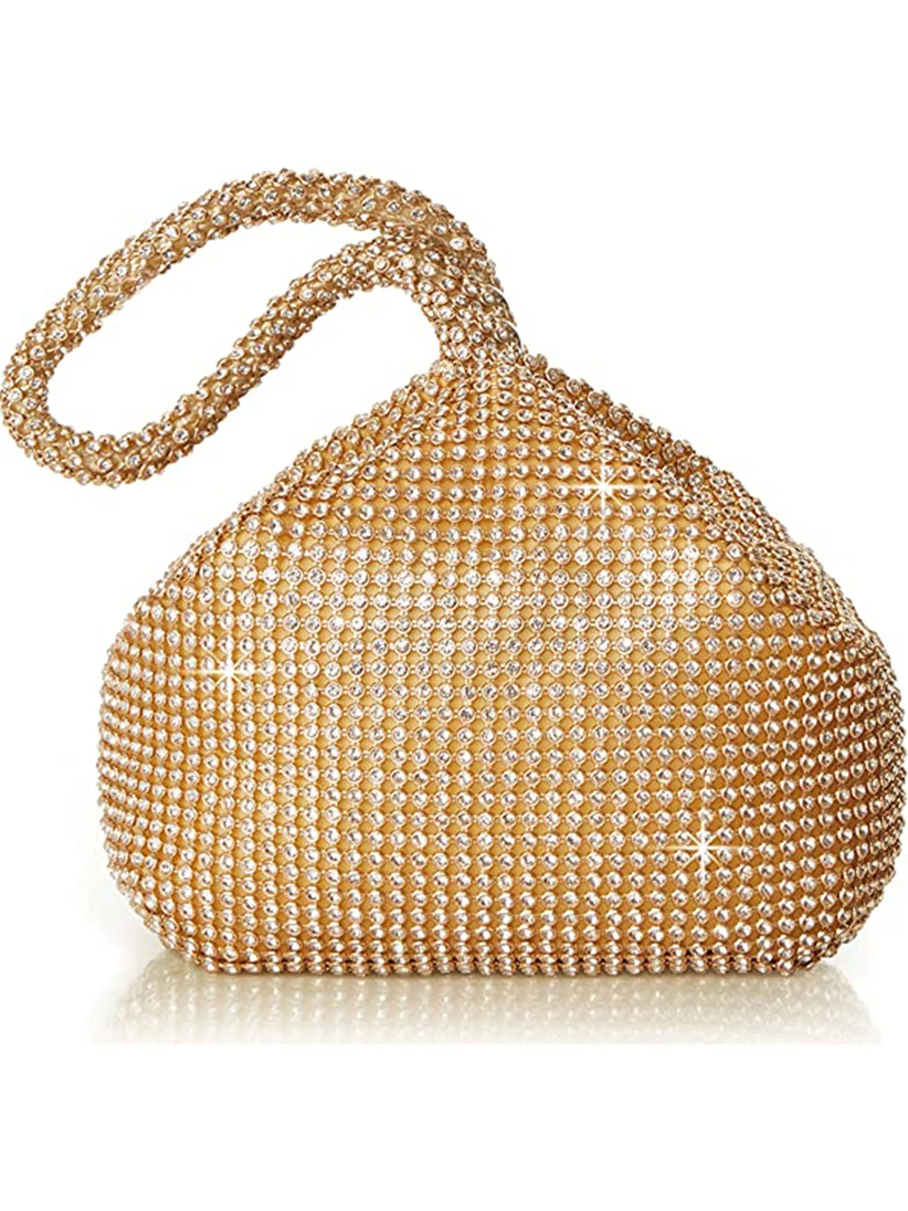 Bridesmaid Lady Clutch Bag Sparkly Rhinestone For Prom Bride Wedding Party Evening Event Handbags