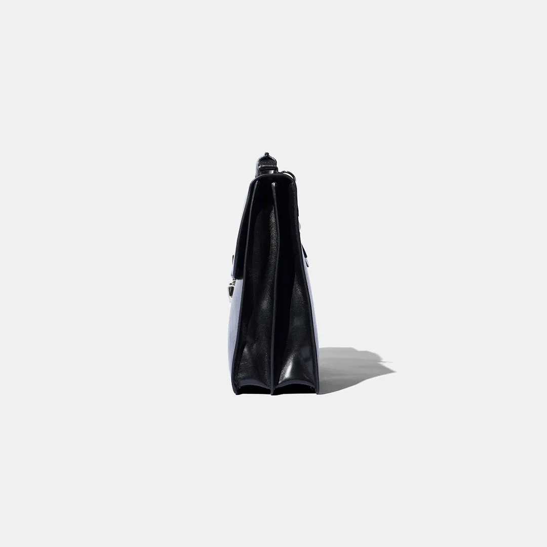 Briefcase - Black Leather by Baron