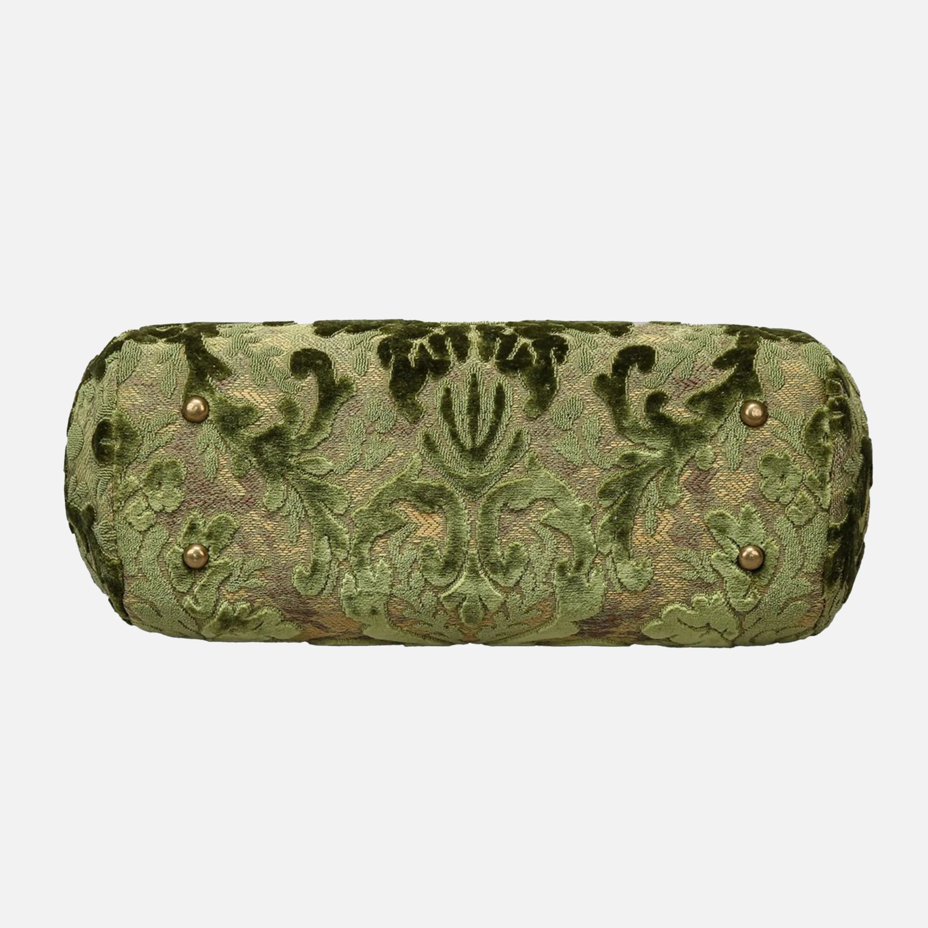 Burnout Velvet Fern Green Top Handle Purse