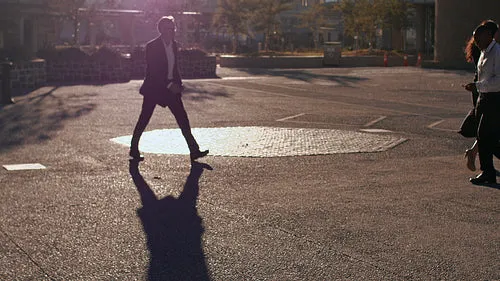 Business people commuting to office