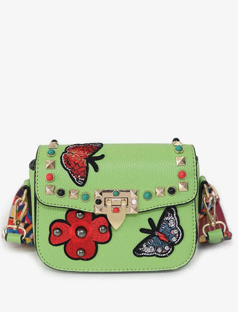 Butterfly Embroidery Mini Bag