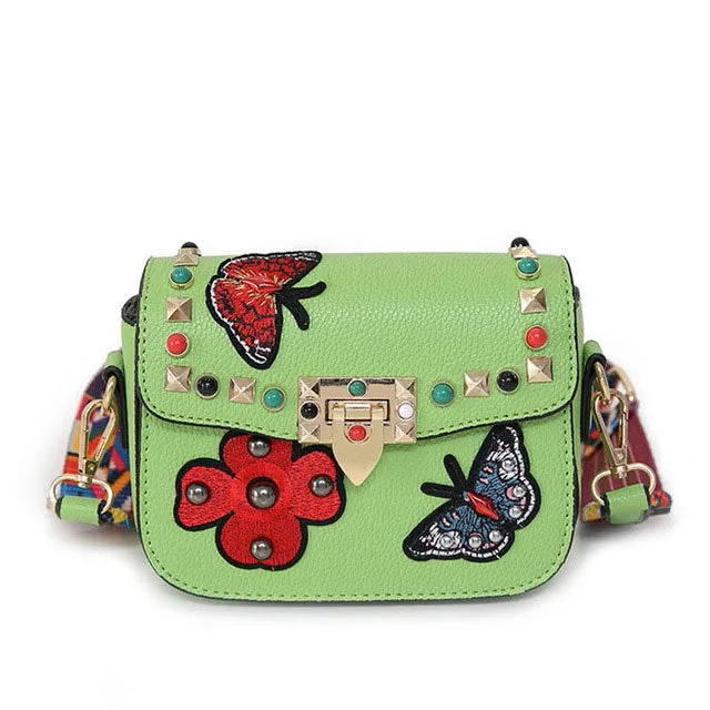 Butterfly Embroidery Mini Bag
