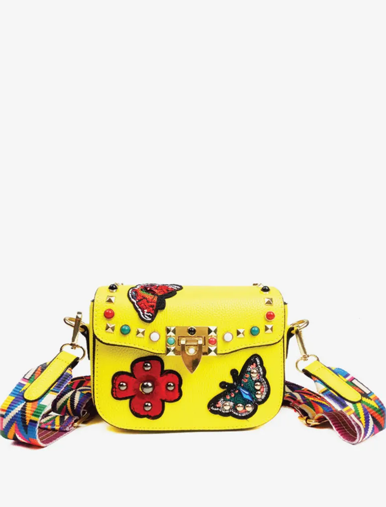 Butterfly Embroidery Mini Bag