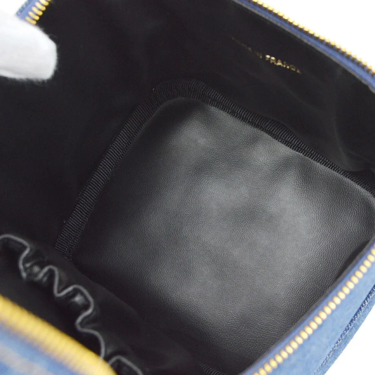 CHANEL 1996-1997 Timeless Vanity Handbag Denim AK31821g