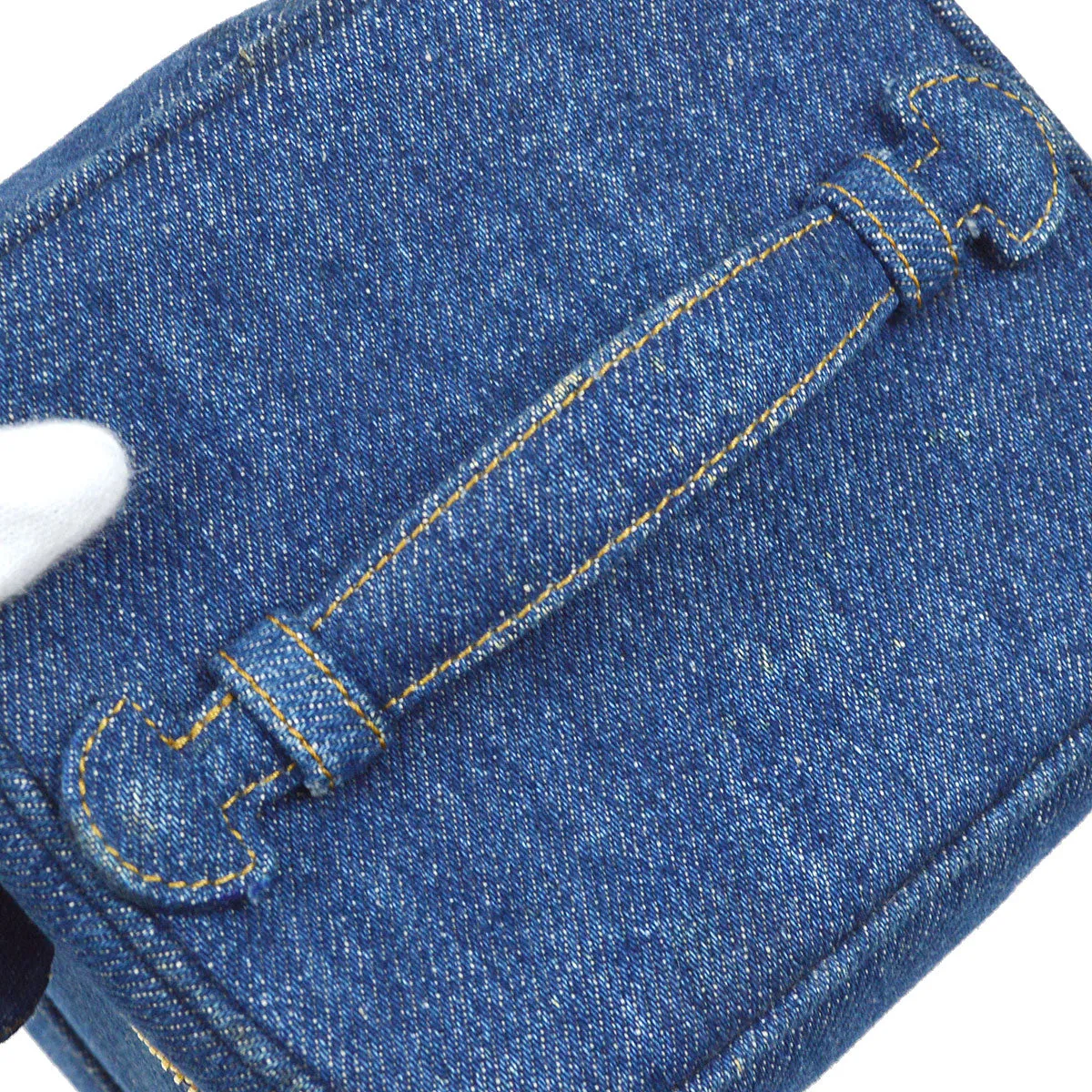 CHANEL 1996-1997 Timeless Vanity Handbag Denim AK31821g