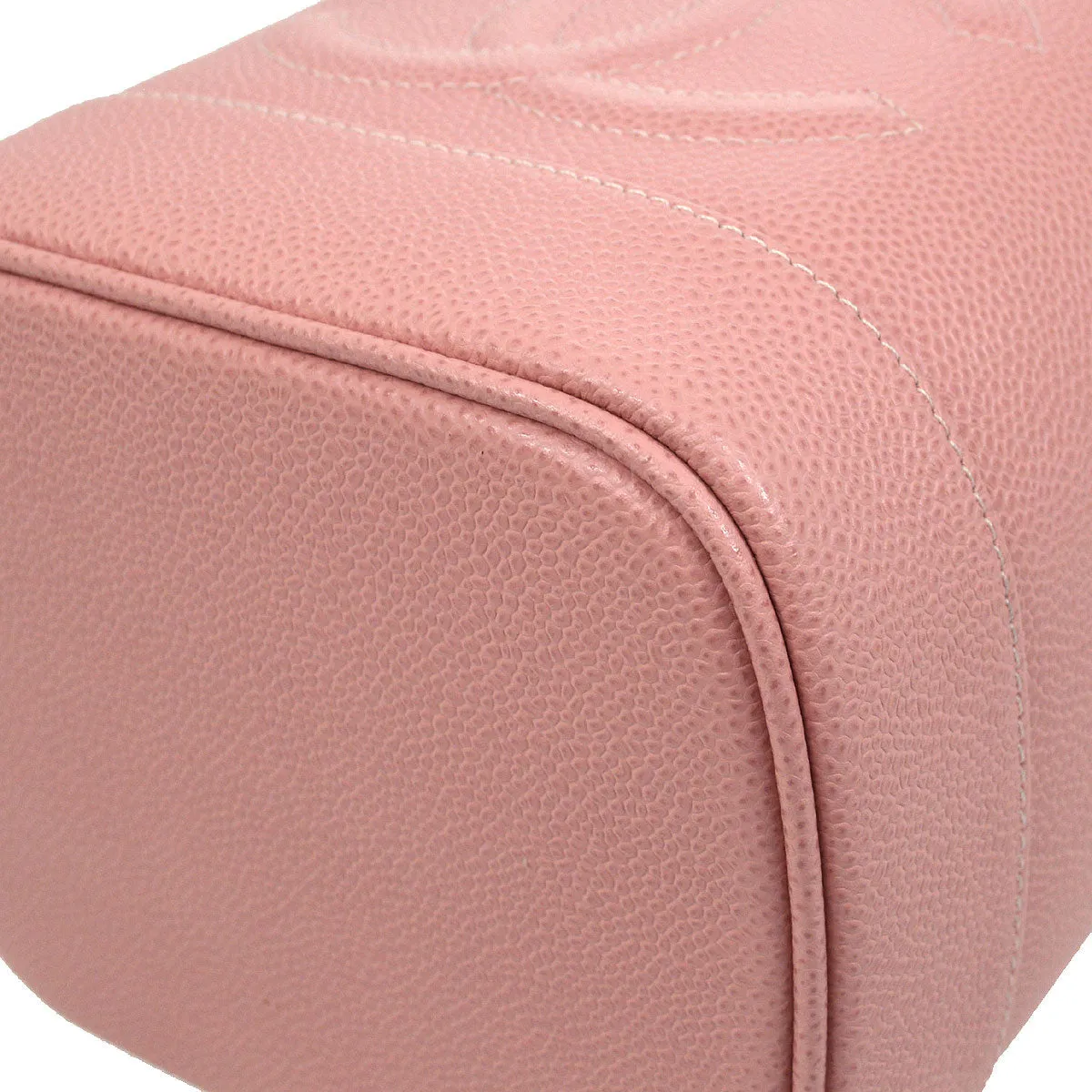 CHANEL 2001-2003 Pink Caviar Timeless Vanity Handbag