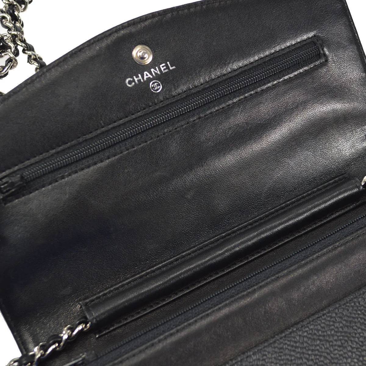CHANEL 2004-2005 Timeless WOC SHW Black Caviar