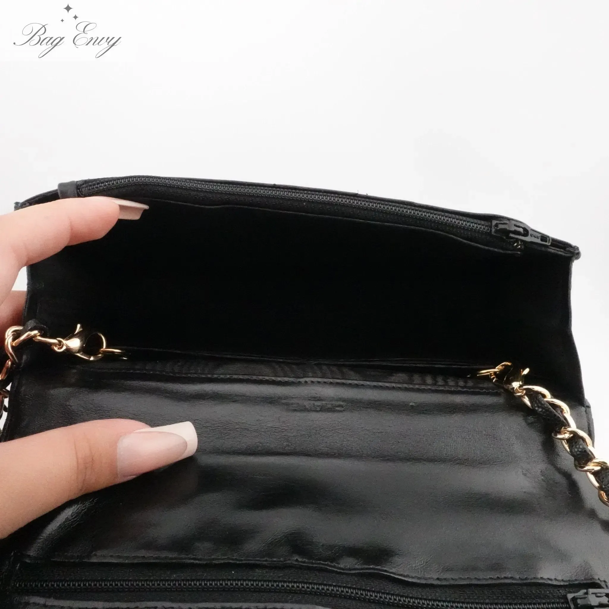CHANEL Caviar Timeless Clutch on Chain