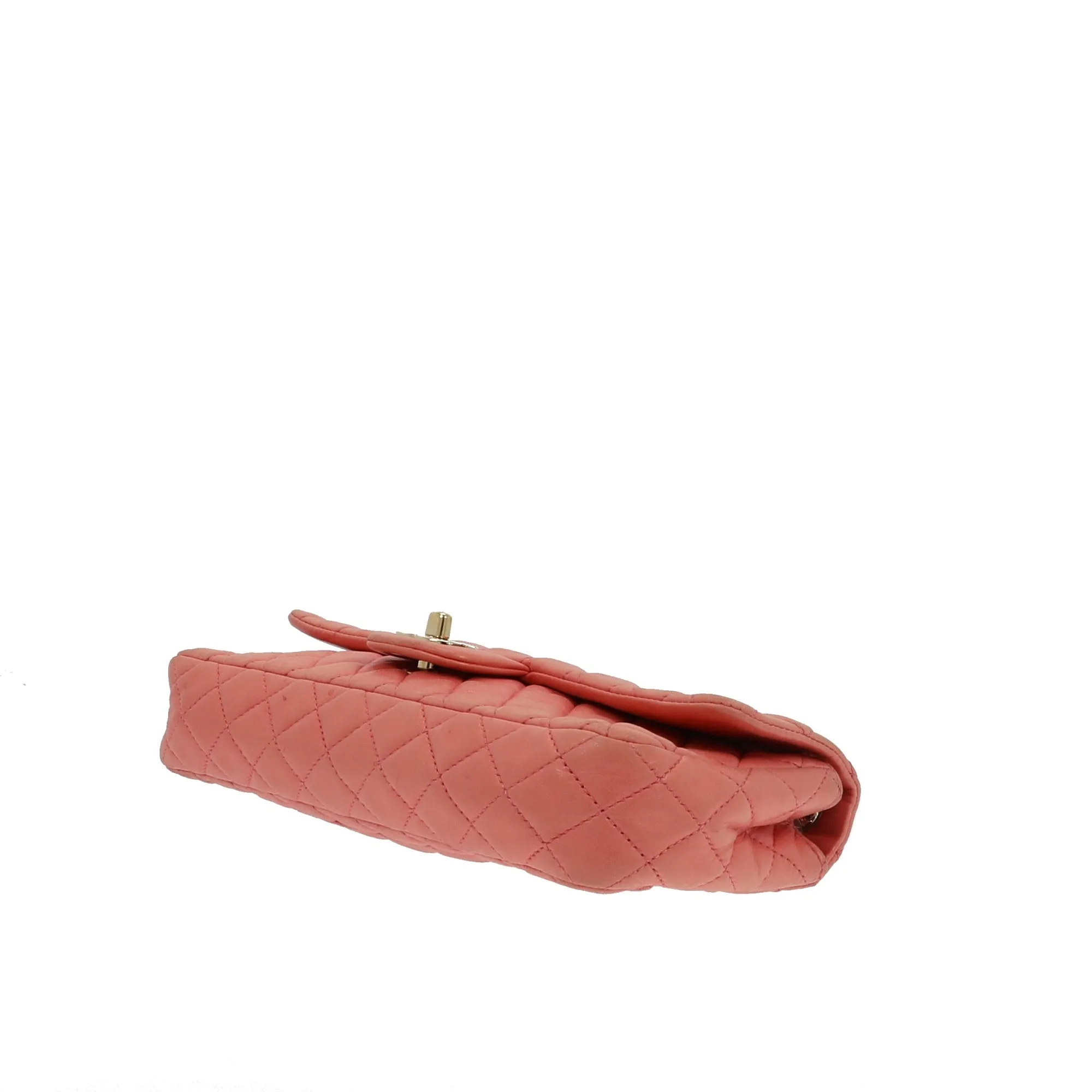 CHANEL Limited Edition "Bonne Chance" Timeless Pochette Single Flap in pink leather