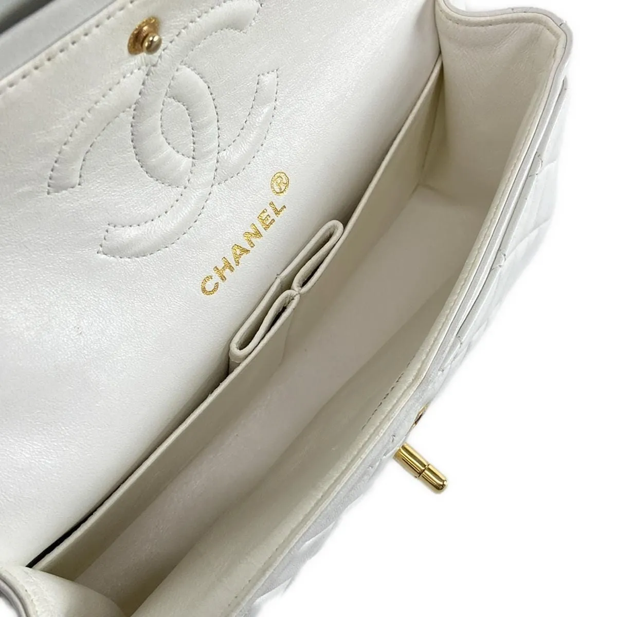 Chanel Small timeless white bag