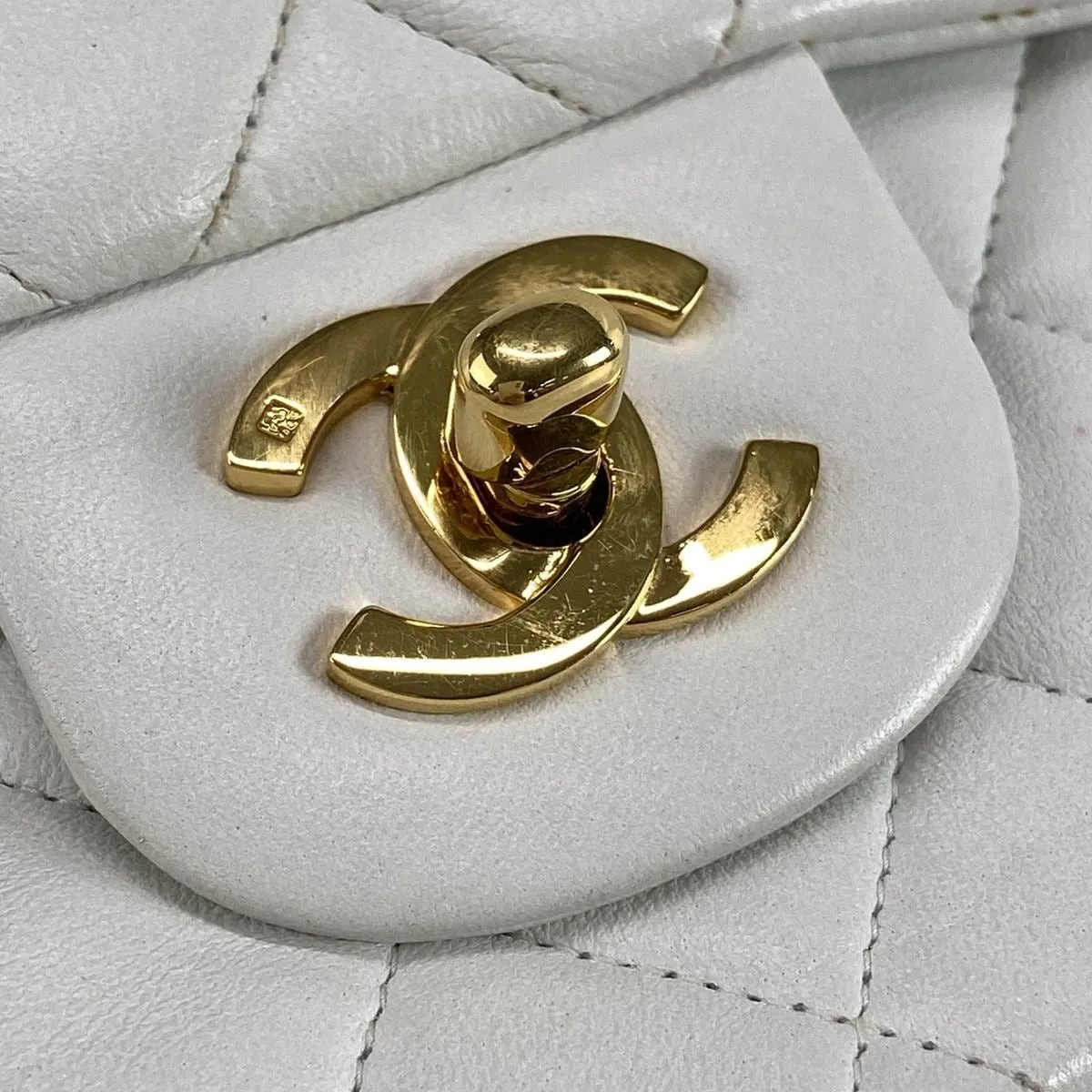 Chanel Small timeless white bag