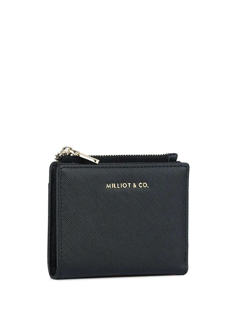 Chic Me Top Zip Mini Wallet (Black)