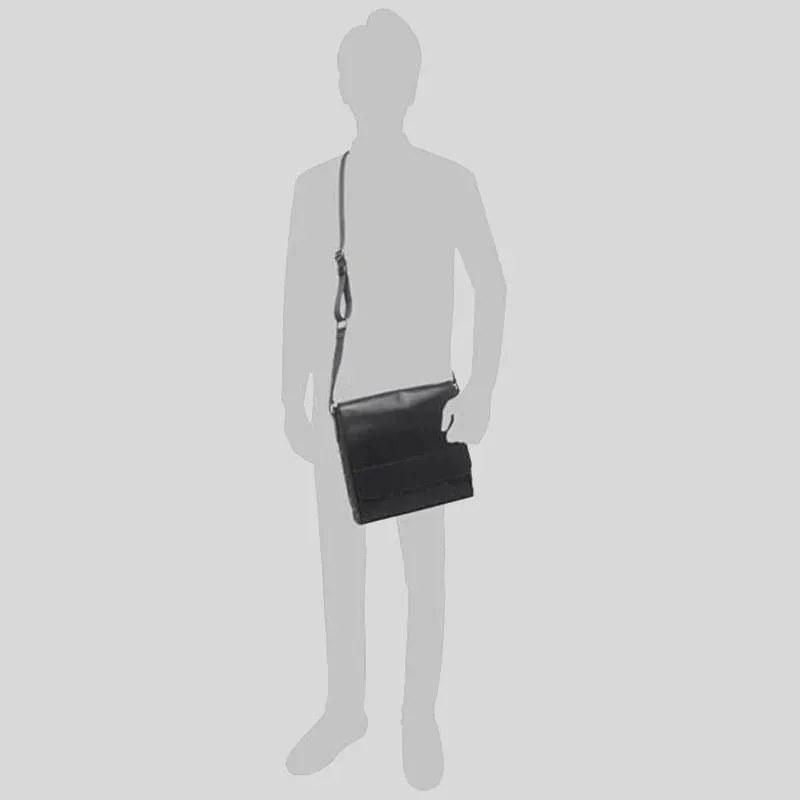 Coach Houston Map Bag In Signature Leather Black RS-4006