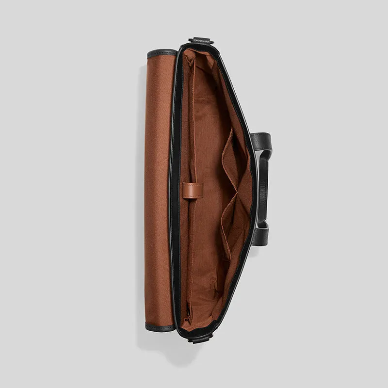 Coach Sullivan Portfolio Brief In Signature Canvas Khaki/Black RS-C9873