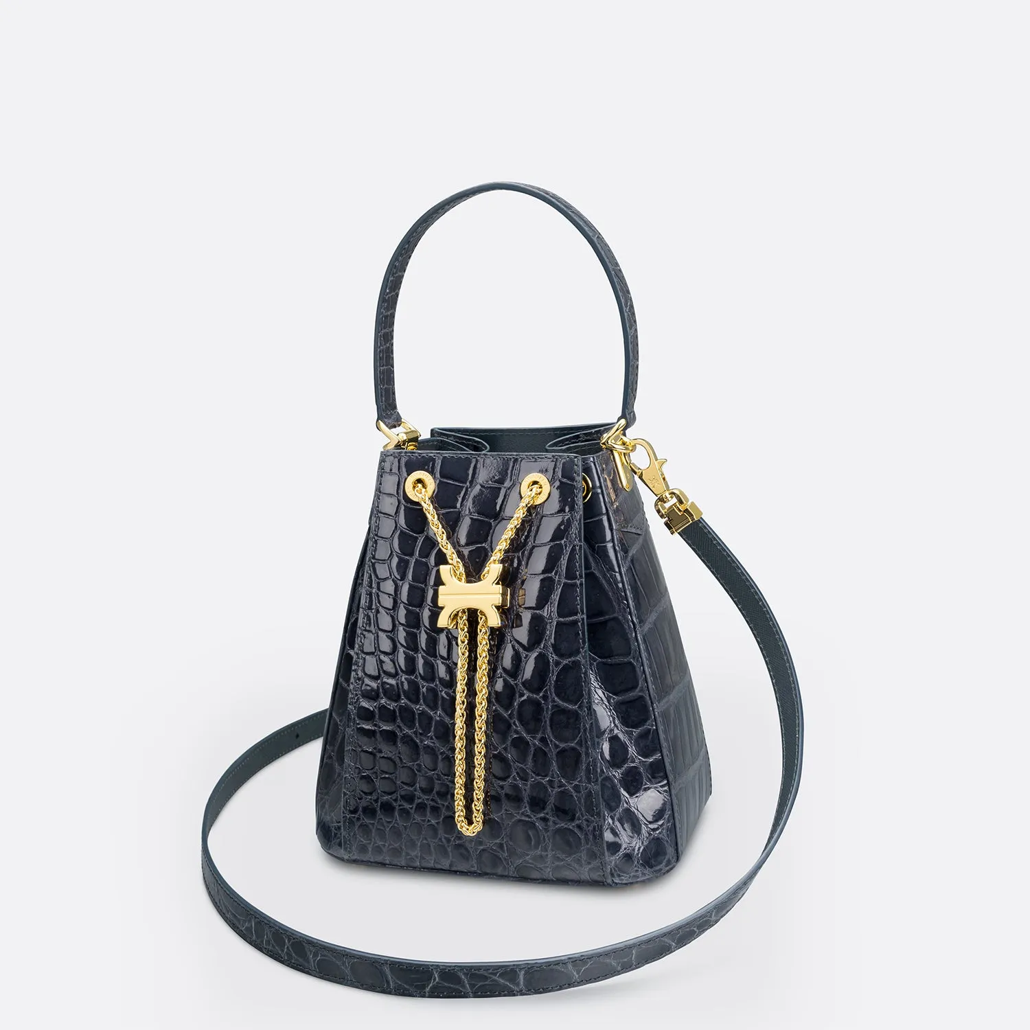 CREST LINK ORIGAMI BUCKET BAG