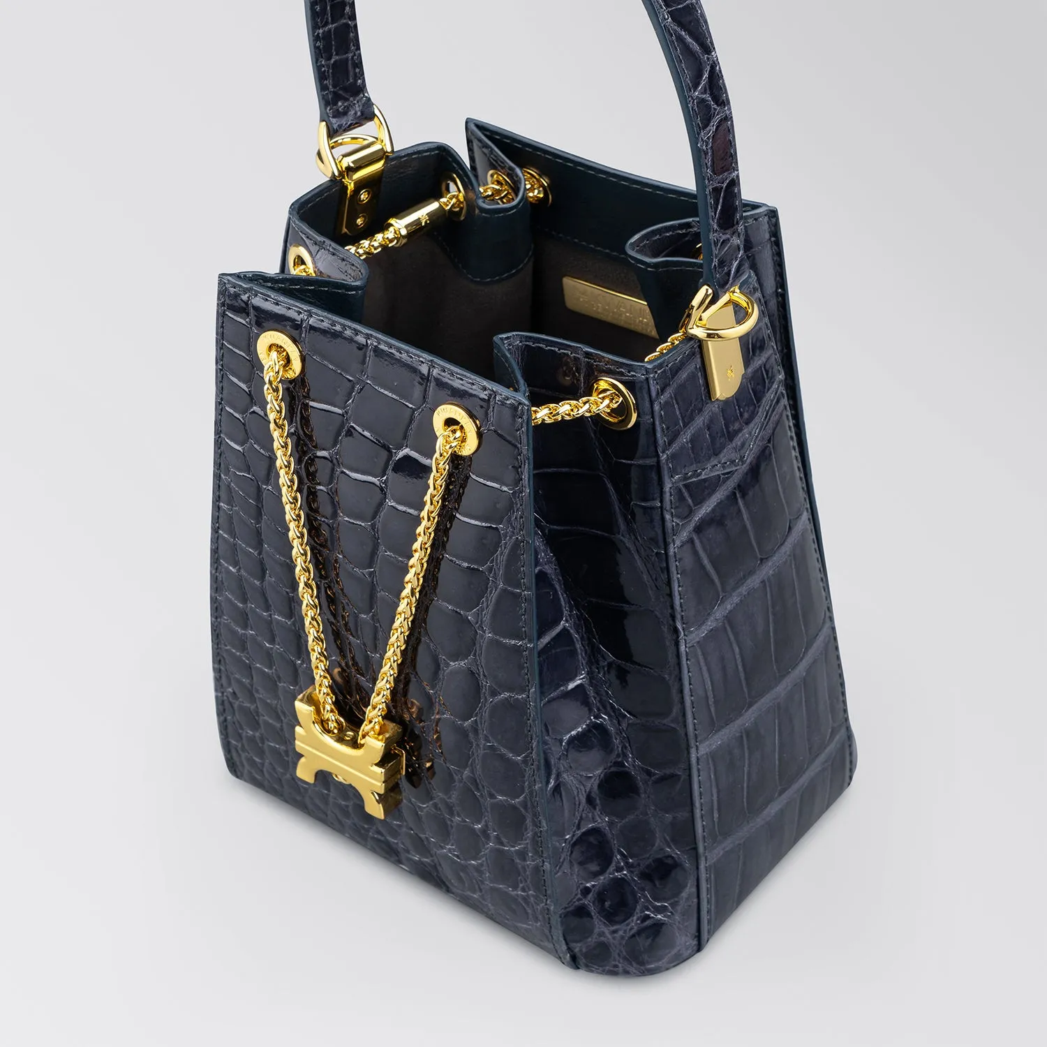 CREST LINK ORIGAMI BUCKET BAG