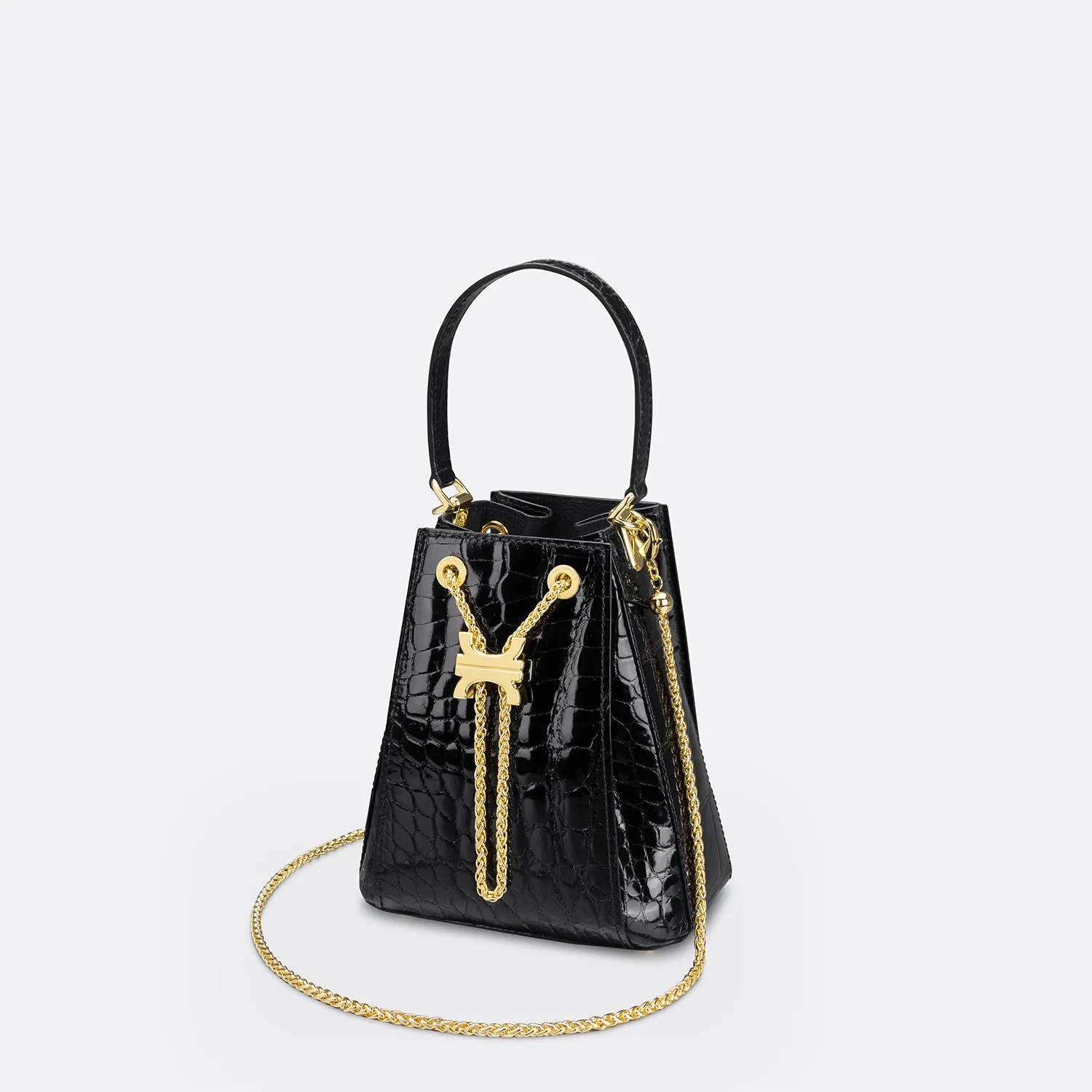 CREST LINK ORIGAMI BUCKET BAG