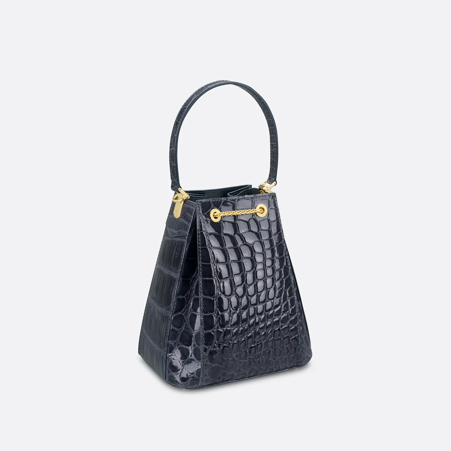 CREST LINK ORIGAMI BUCKET BAG
