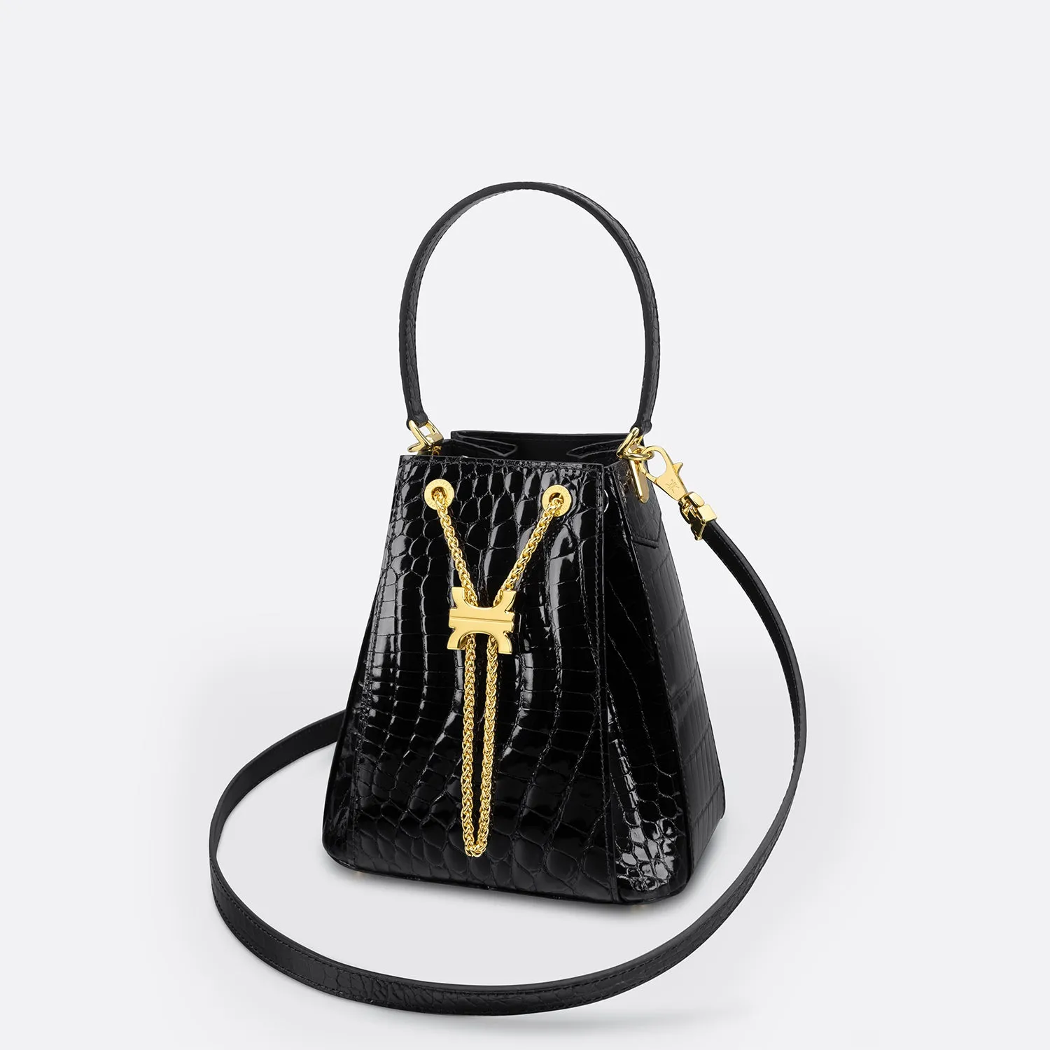 CREST LINK ORIGAMI BUCKET BAG