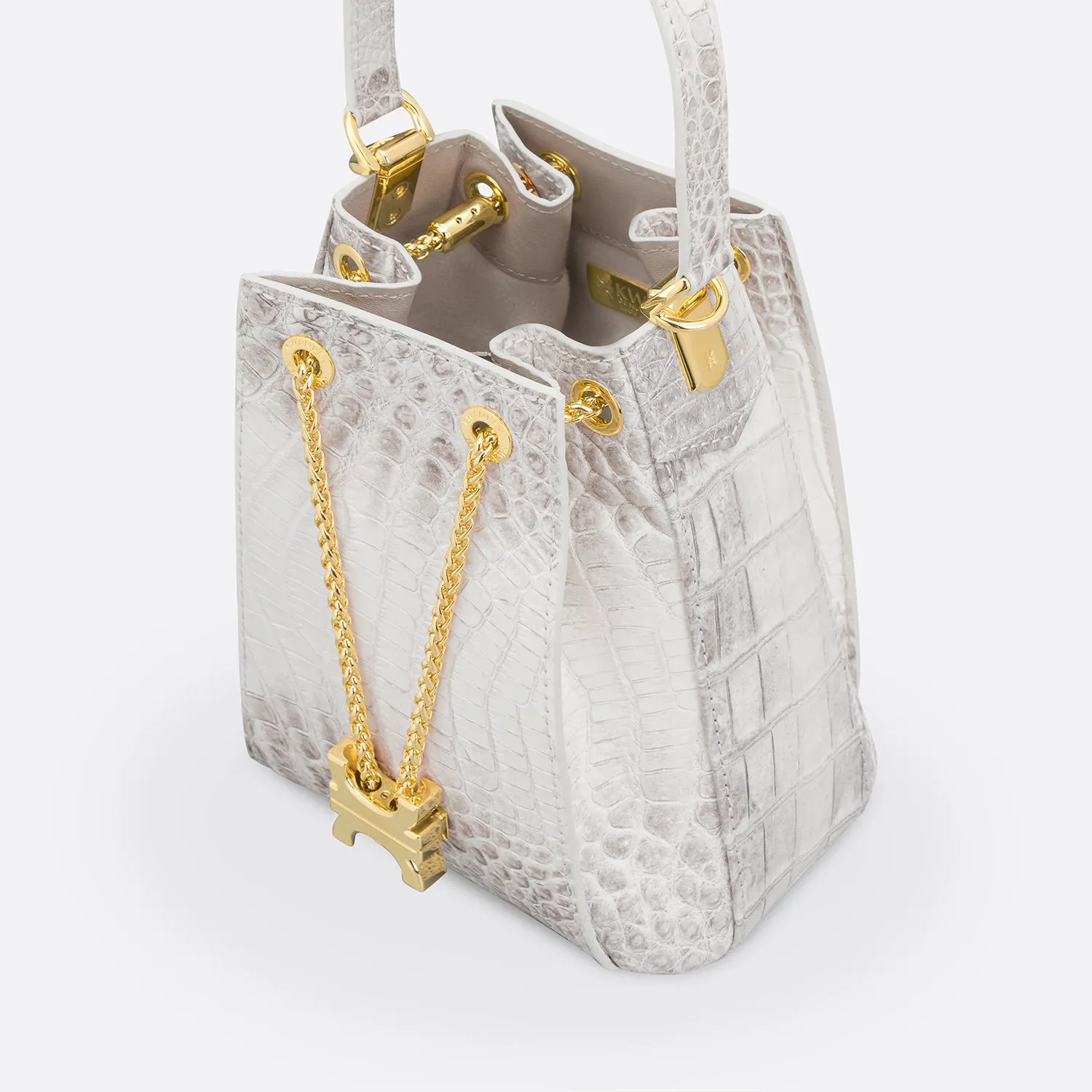 CREST LINK ORIGAMI BUCKET BAG