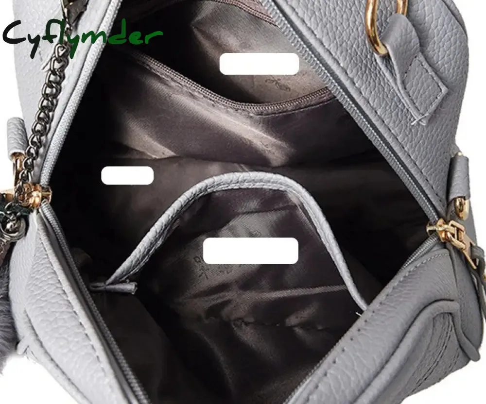 Cyflymder PU Leather Handbag For Women Girl Fashion Tassel Messenger Bags With Ball Bolsa Female Shoulder Bags Ladies Party Crossby Bag