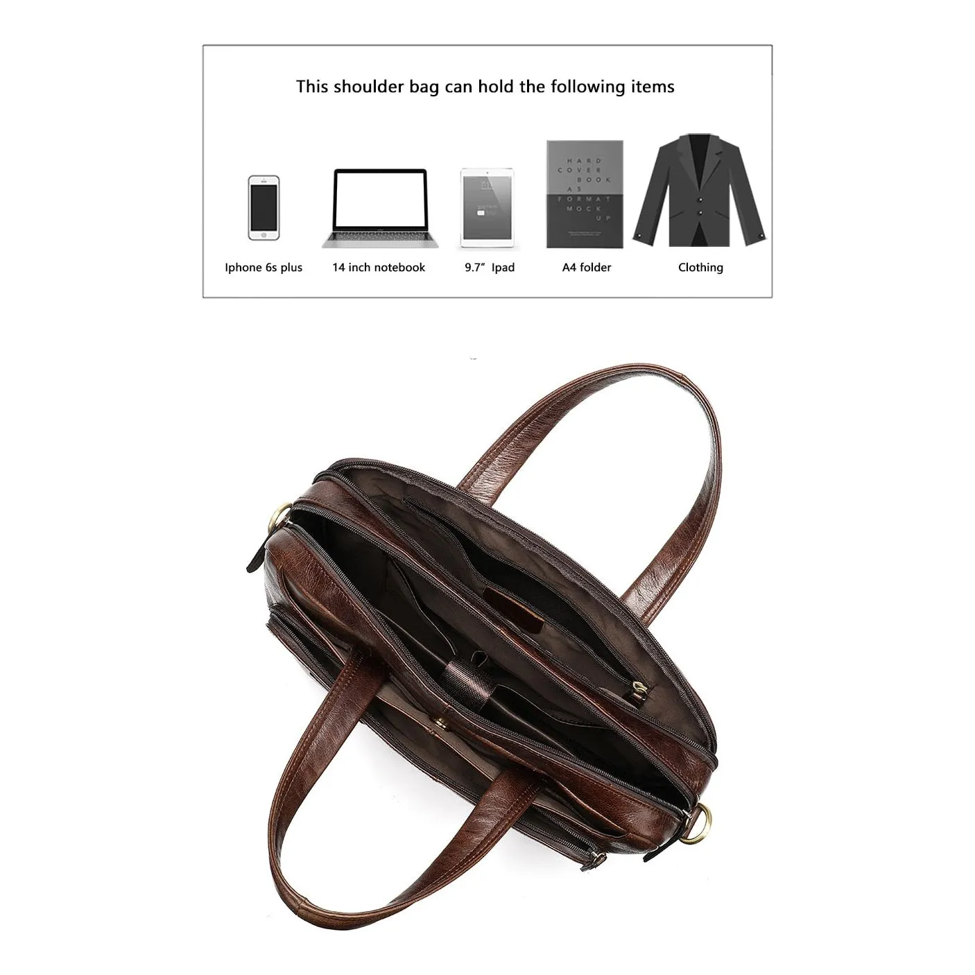 Diamoré Business Zip Briefcase
