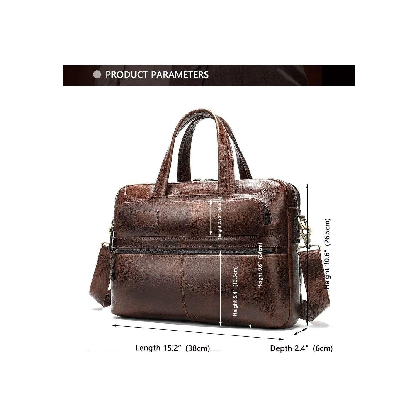 Diamoré Business Zip Briefcase