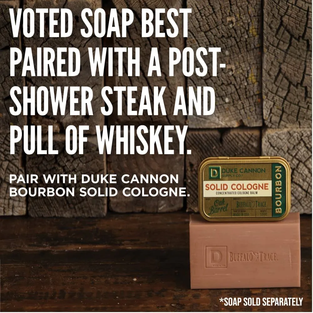 Duke Cannon Men's Solid Cologne - Bourbon | Concentrated Cologne Balm | Woody Oak Barrel Scent | Travel-Friendly Tin | 1.5 oz
