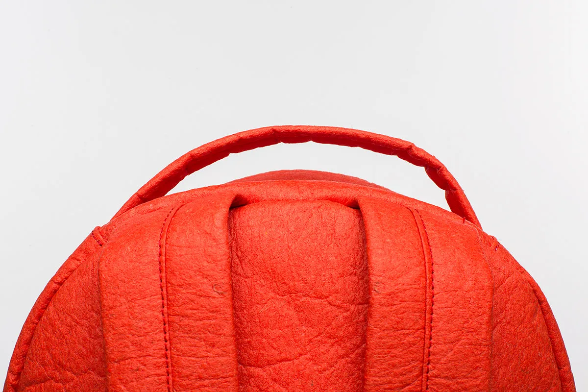 Earth Bag Standard, Red Pinatex (Upcycled Billboard Bags)