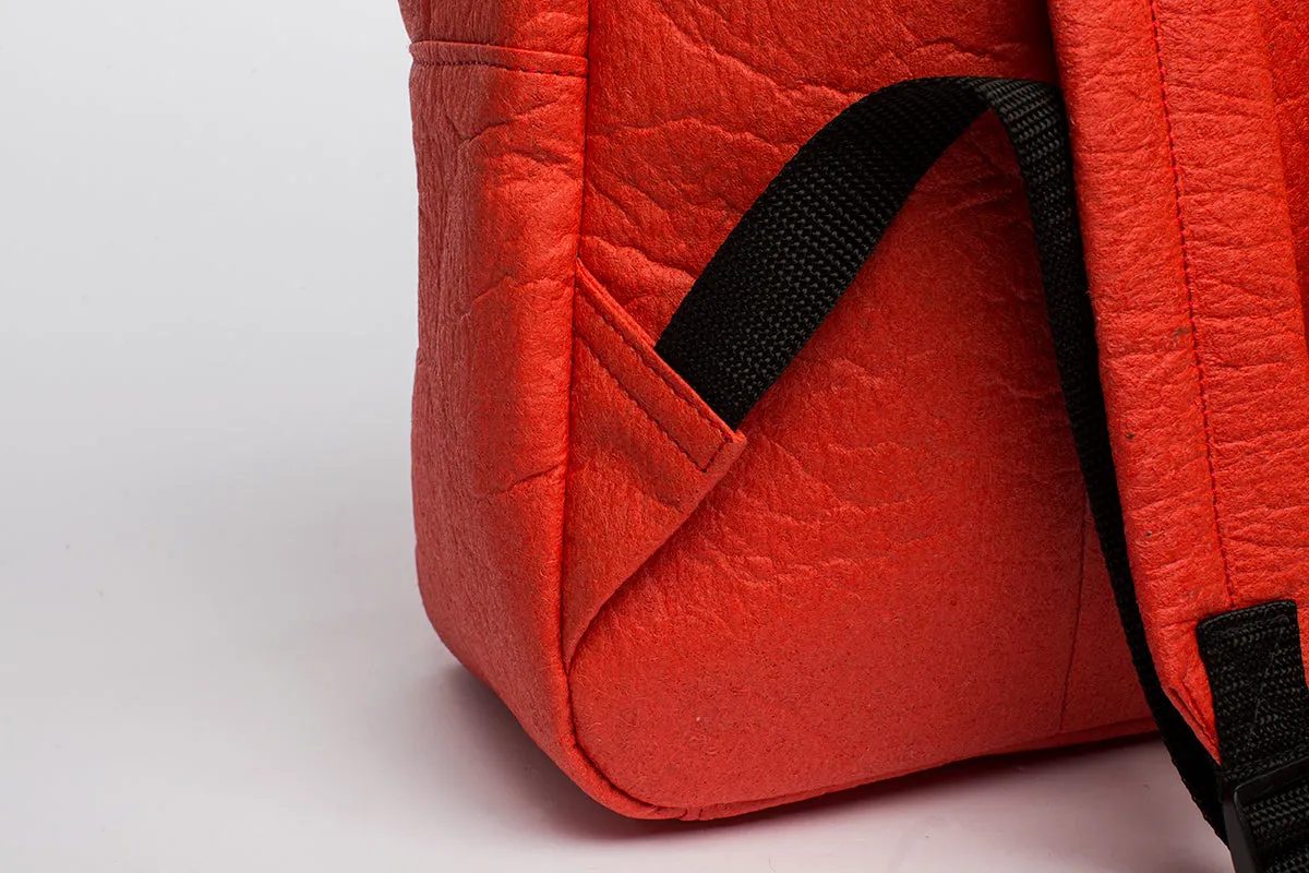 Earth Bag Standard, Red Pinatex (Upcycled Billboard Bags)