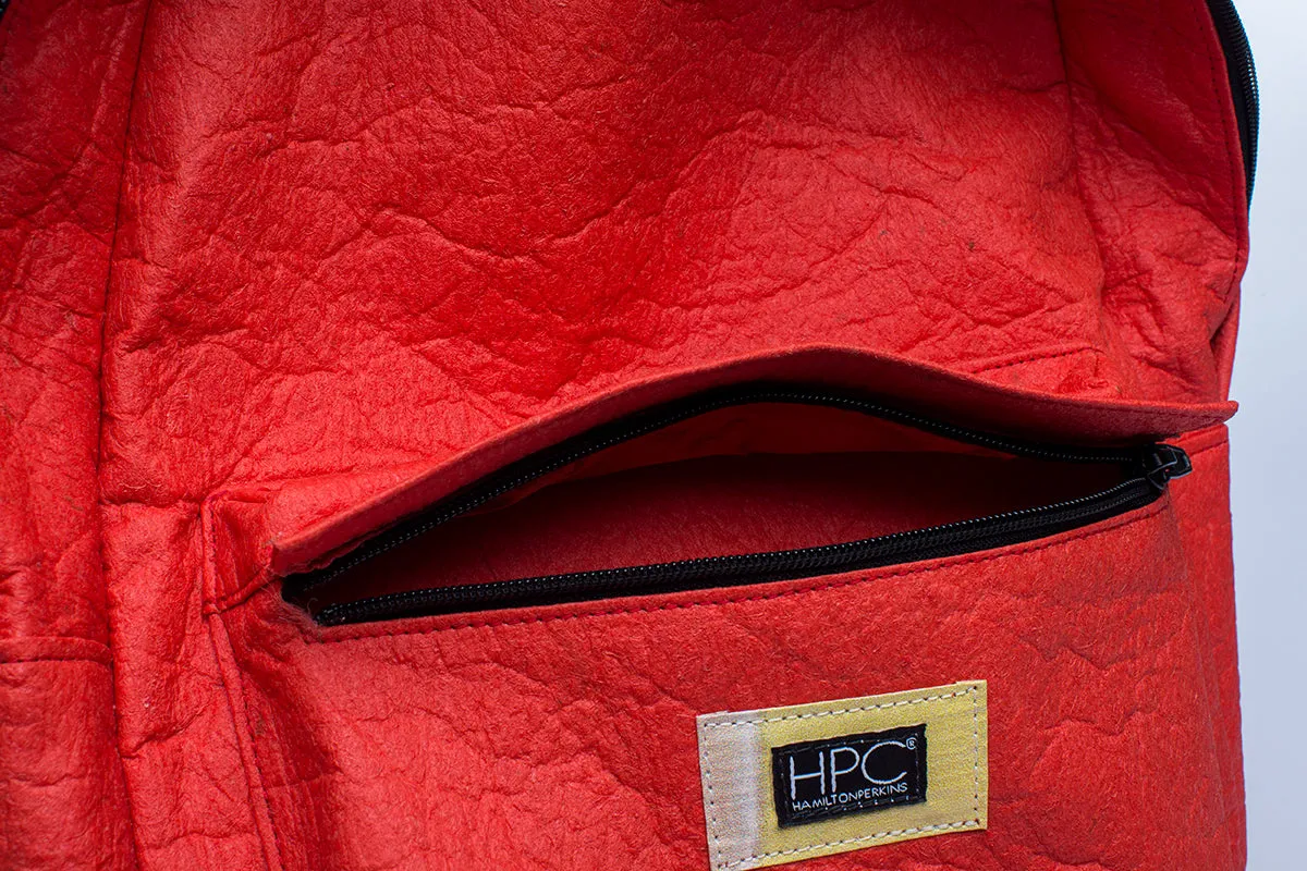Earth Bag Standard, Red Pinatex (Upcycled Billboard Bags)