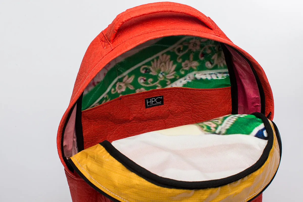 Earth Bag Standard, Red Pinatex (Upcycled Billboard Bags)